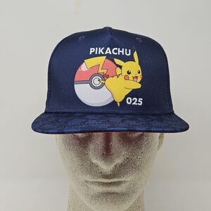 2021 Pokemon Pikachu 025 Snapback Baseball Cap Hat Youth One Size